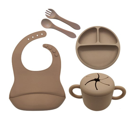 Silicone Baby Feeding Utensils Set for Infants (3 Pieces)