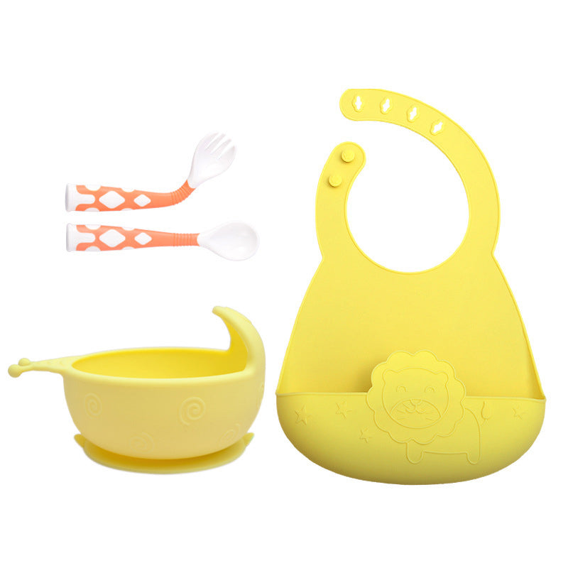Silicone Baby Feeding Utensils Set for Infants (3 Pieces)